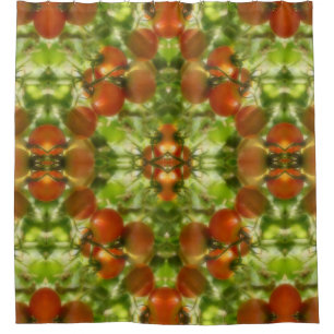 Garden Cherry Tomatoes Nature Abstract     Shower Curtain