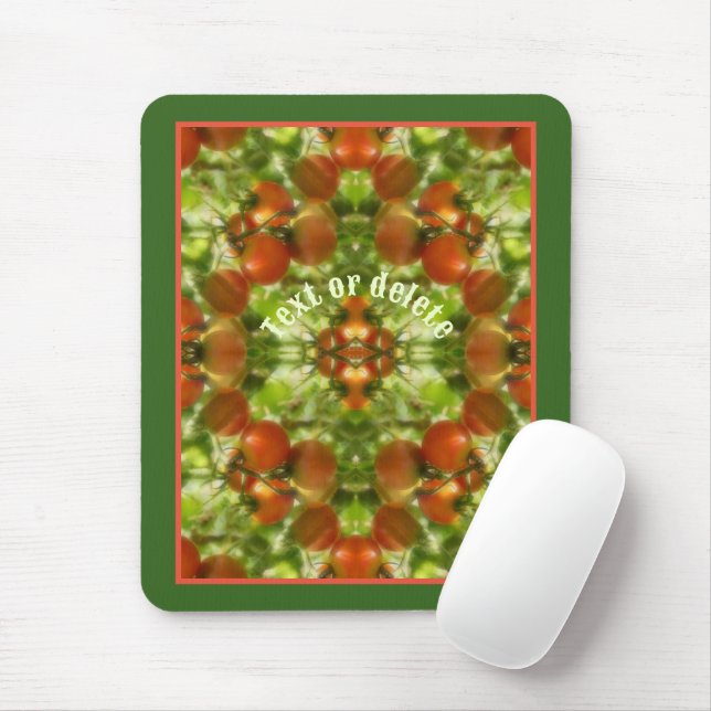 Garden Cherry Tomatoes Nature Personalised Mouse Mat (With Mouse)