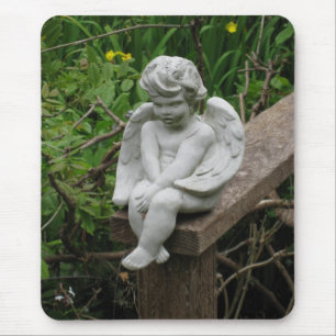 Garden Cherub Mouse Mat