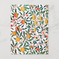 Garden Citrus Fruit Orange Lemon Vintage Postcard