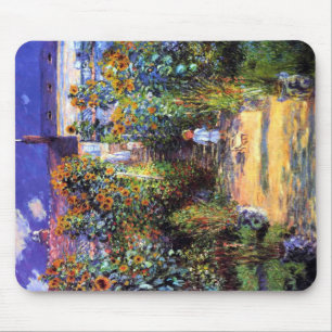  Garden Claude Monet Summer Sunflower Flowers  Mouse Mat