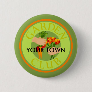 Garden Club Emblem 6 Cm Round Badge