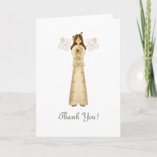 Garden Collection · Angel with Flower Thank You Card