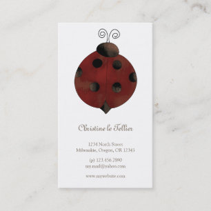 Garden Collection · Ladybug Business Card