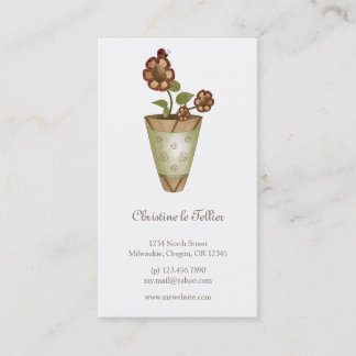 Garden Collection · Potted Flowers Business Card