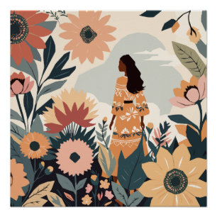 Garden Contemplation Poster