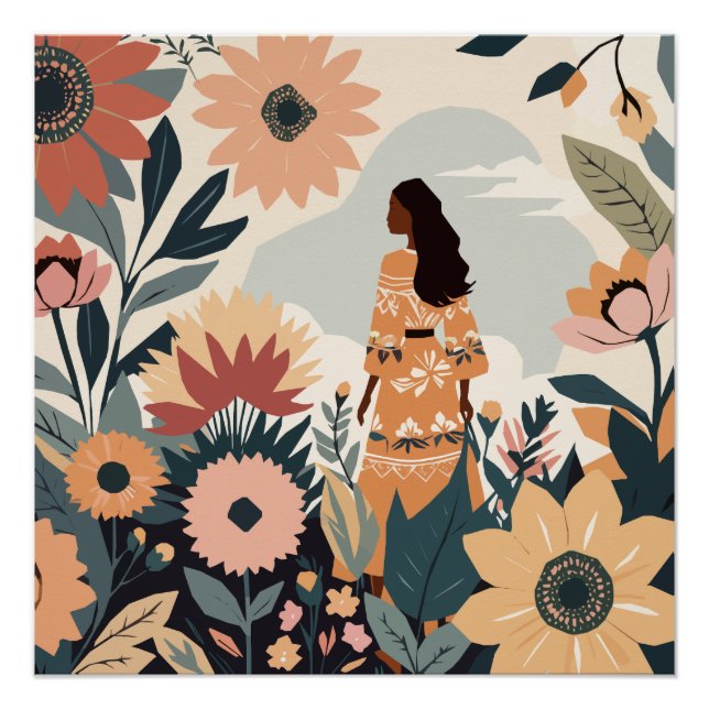 Garden Contemplation Poster (Front)