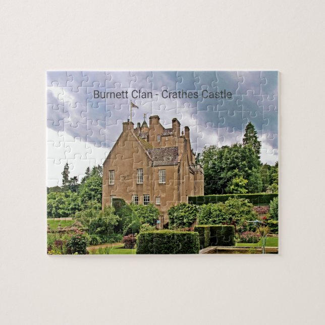 Garden Crathes Castle, Scottish Burnett Clan Jigsaw Puzzle (Horizontal)