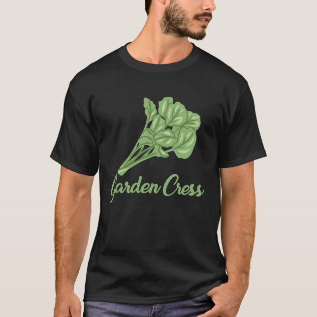 Garden Cress Apparel Edible Herbs Lover T-Shirt (Front)