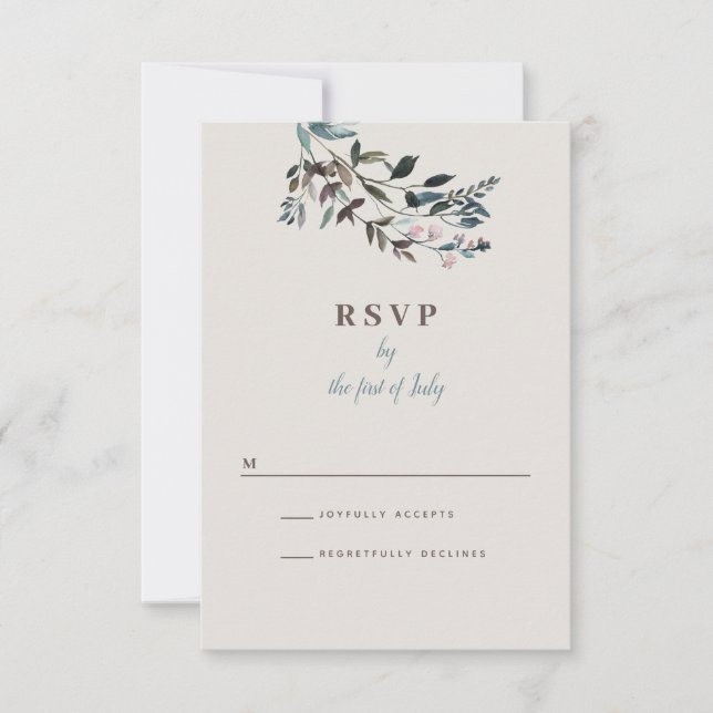Garden Crest | Eggshell | Wedding Response (Front)