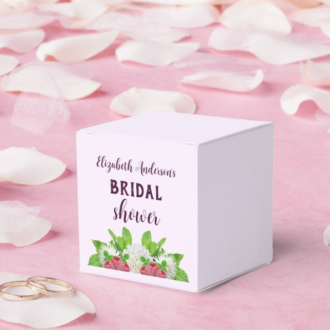 Garden Dahlia Bridal Shower Favour Box (Wedding)