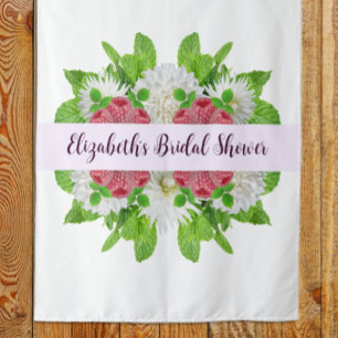 Garden Dahlia Bridal Shower Tapestry