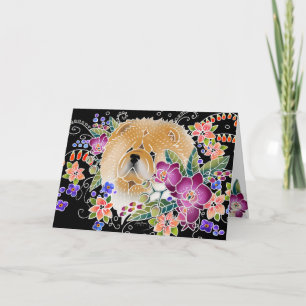 GARDEN DANCE Chow - Black background cards