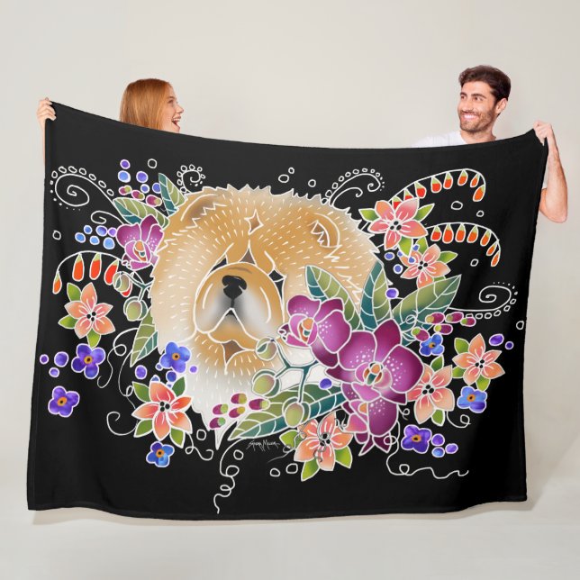 GARDEN DANCE CHOW - Fleece Blanket 3 sizes (In Situ)