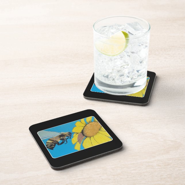 'Garden Dance' Painting on a  Coaster (Right Side)