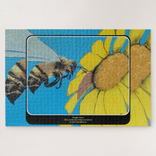 'Garden Dance' Painting on a Jigsaw Puzzle