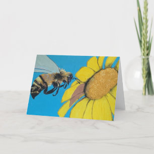 'Garden Dance' Painting on a Thank You Card
