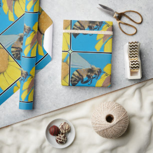 'Garden Dance' Painting on  Wrapping Paper