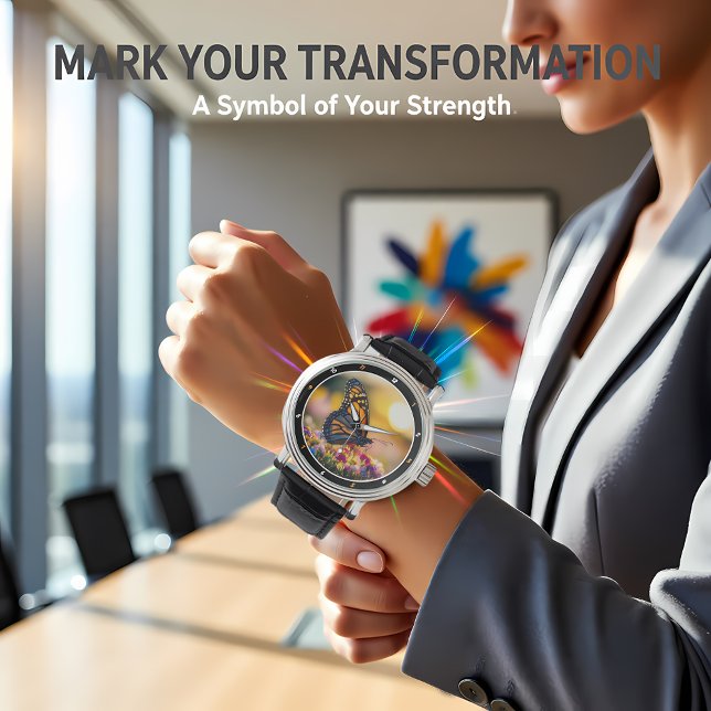 Garden Dawn" - Vibrant Butterfly & Floral  Watch (Creator Uploaded)