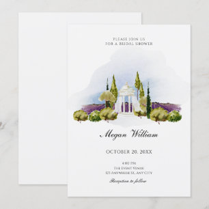 Garden decoration bridal shower invitation