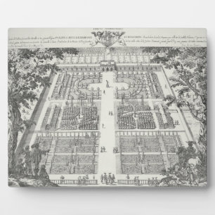 Garden design from 'The Gardens of Wilton', c.1645 Plaque