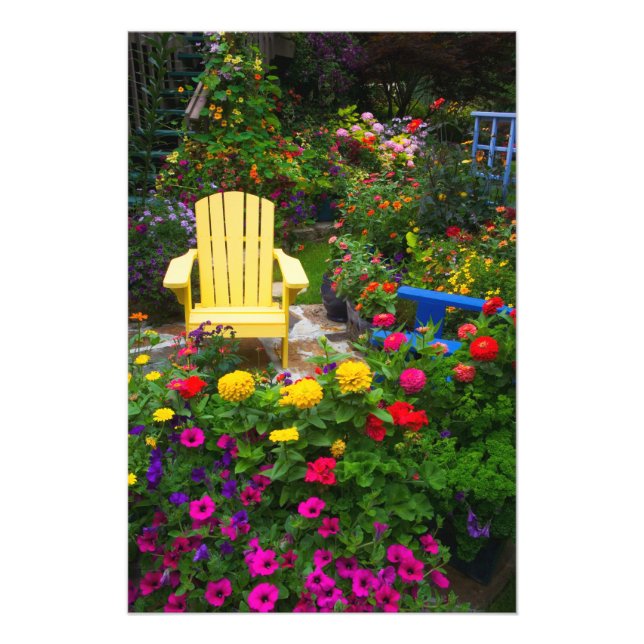 Garden designs in our Garden Sammamish, Photo Print (Front)