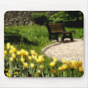 Garden digital effect of style "impression"  mouse mat