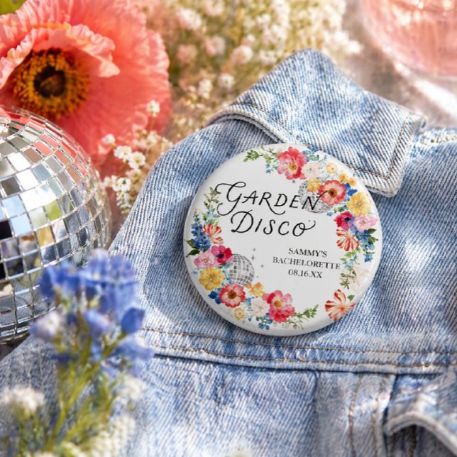 Garden Disco Bachelorette Button Pin (Creator Uploaded)
