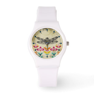 Garden Dragonfly Silicone Sport Watch