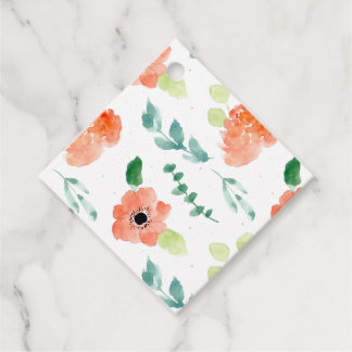 Garden Elegance: Stylish Floral Patterns Favour Tags