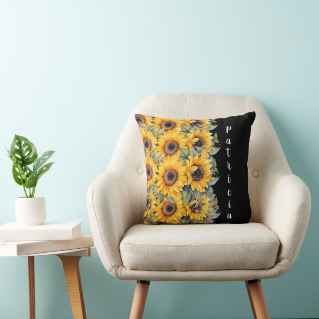 Garden Elegant Sunflower Cushion (Chair)