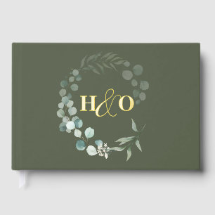 Garden Eucalyptus Photo Wedding Guest Book