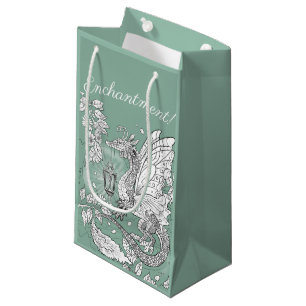 Garden Faery Dragon Small Gift Bag