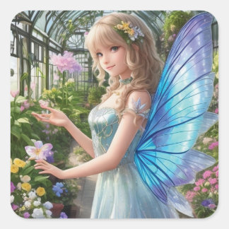 Garden Fairy AI Generated Sticker
