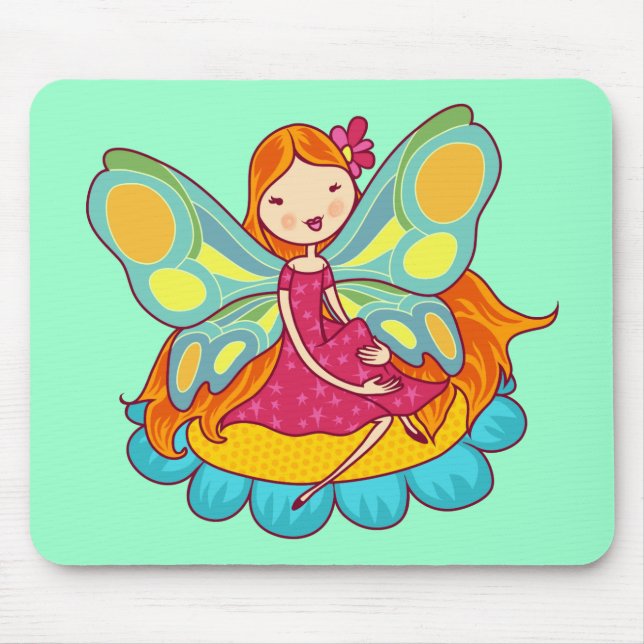 Garden Fairy Mouse Mat (Front)