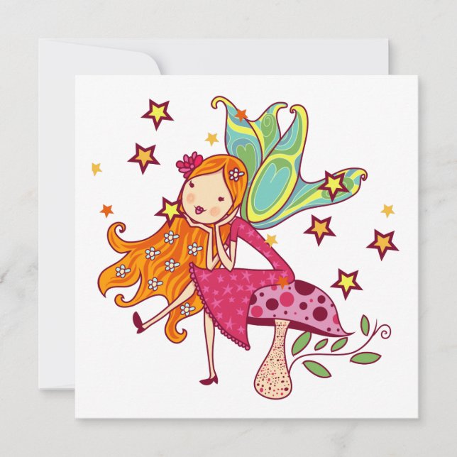 Garden Fairy on Mushroom (Front)