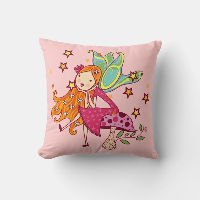 Garden Fairy on Mushroom Cushion (Front)