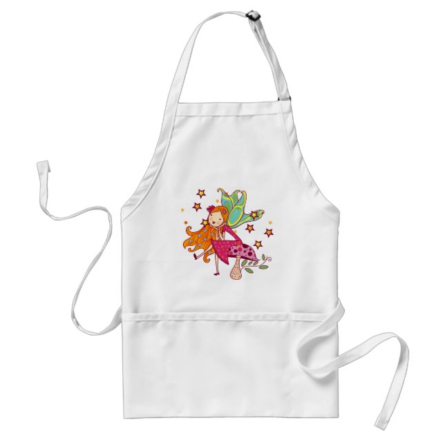 Garden Fairy on Mushroom Standard Apron (Front)