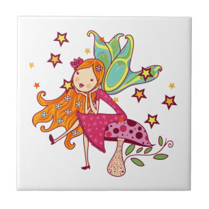 Garden Fairy on Mushroom Tile