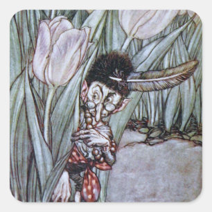 Garden Fairy Square Sticker