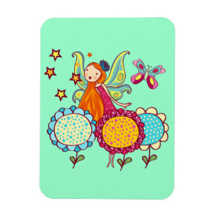 Garden Fairy With Flowers Magnet