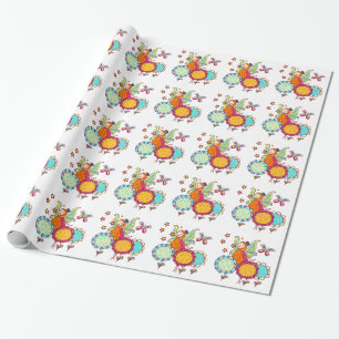 Garden Fairy With Flowers Wrapping Paper