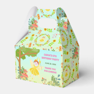 Garden Fairy with pet friends Birthday Party Favour Box