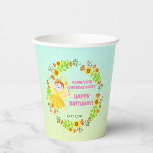 Garden fairy with Pet Friends Paper Cups