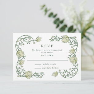 Garden Fairytale Wedding RSVP Card