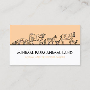  Garden Farm agriculture Butcher Animals Business Card