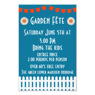 Garden Fete Invitation Photo Print