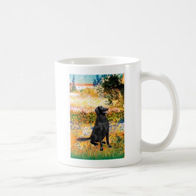 Garden - Flat Coated Retriever Coffee Mug (Right)