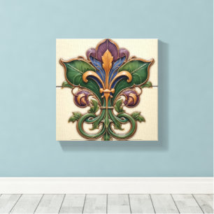Garden Fleur-de-Lis Canvas Print