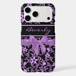 Garden Floral and Purple Bow